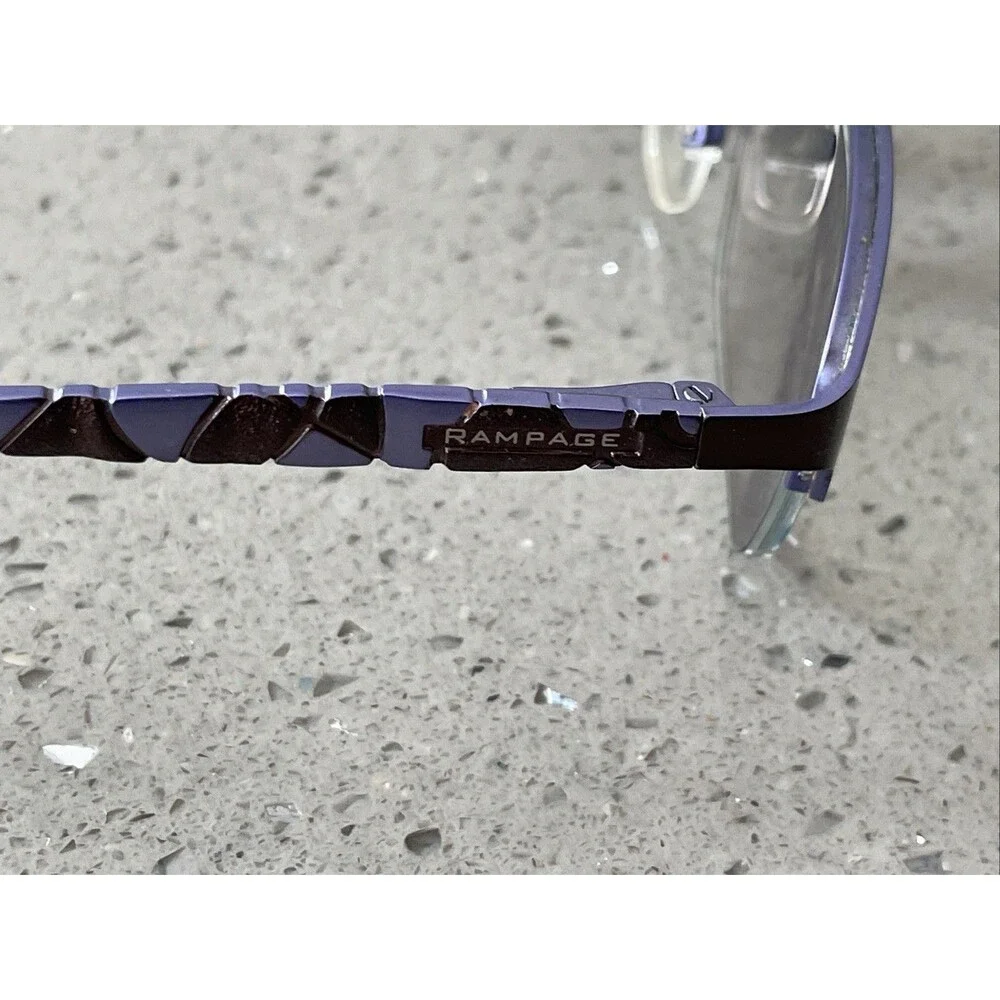 Rampage R174 BRN 51-17-135 Bronze Metal Half Rim Eyeglasses Frames ONLY